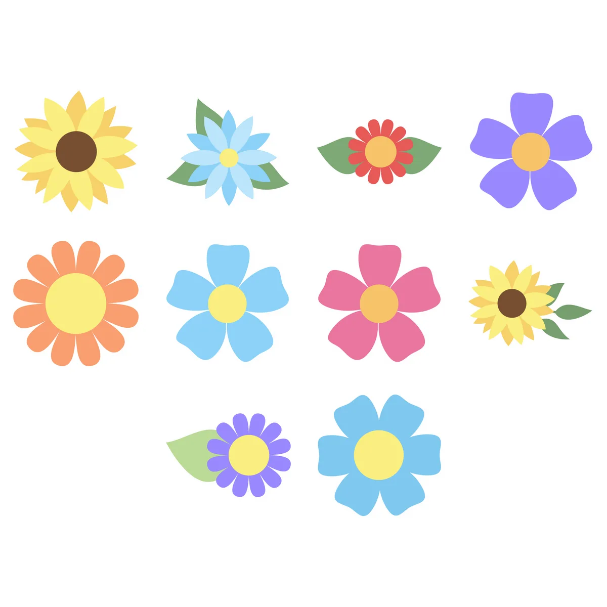Flower & Botanical Sticker Pack #2 (10 Stickers)