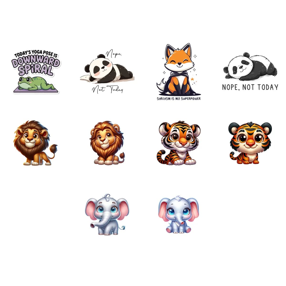 Woodland & Wildlife Sticker Pack #1 (10 Stickers)