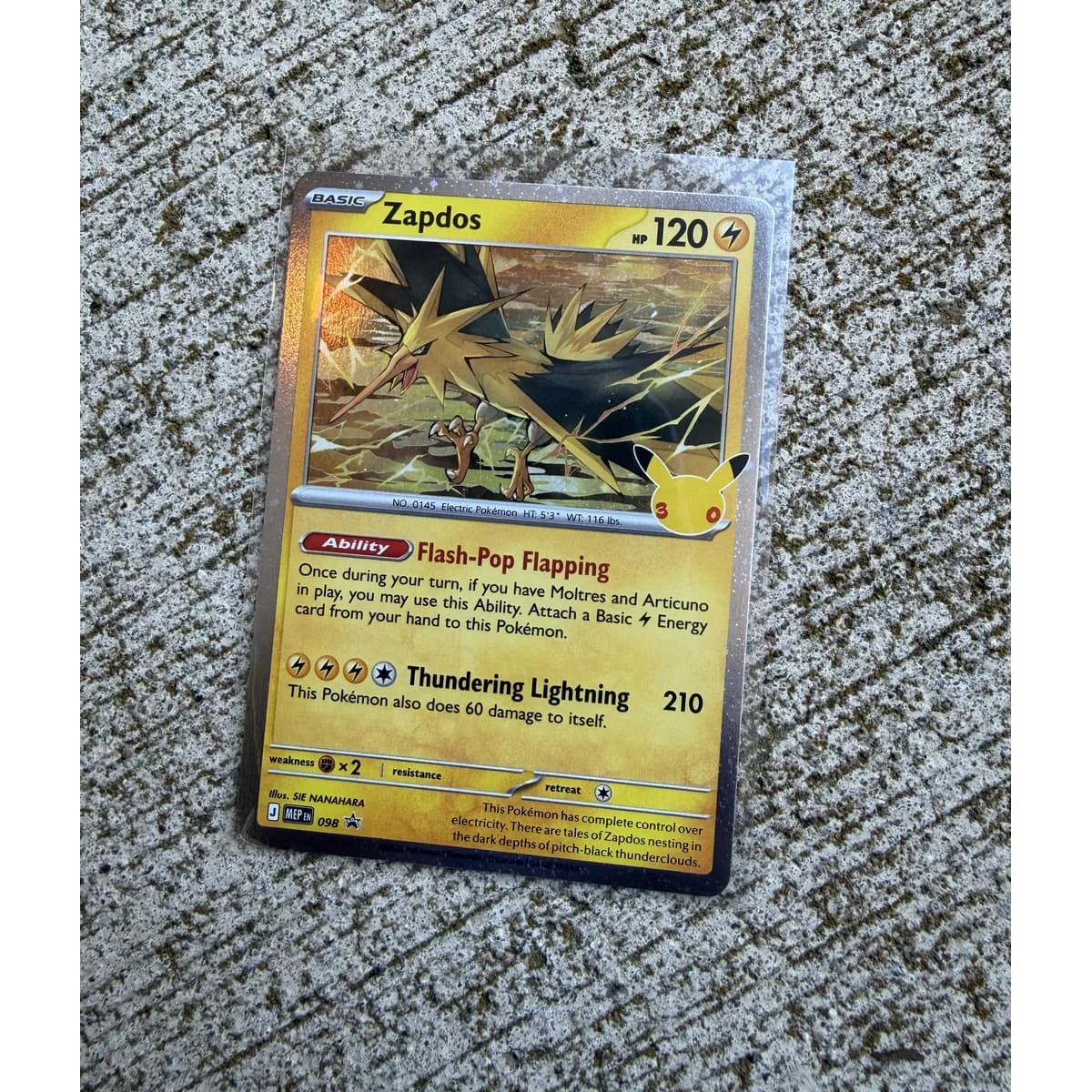 Zapdos MEP 098 - Mega Evolution Black Star Promo