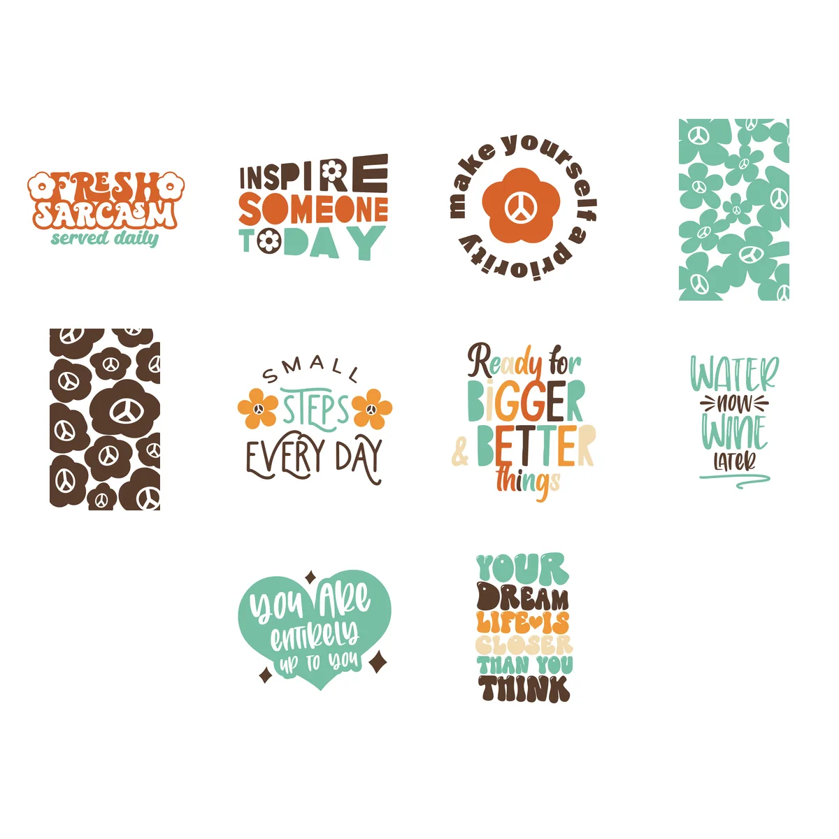 Variety Sticker Pack #8 (10 Stickers)
