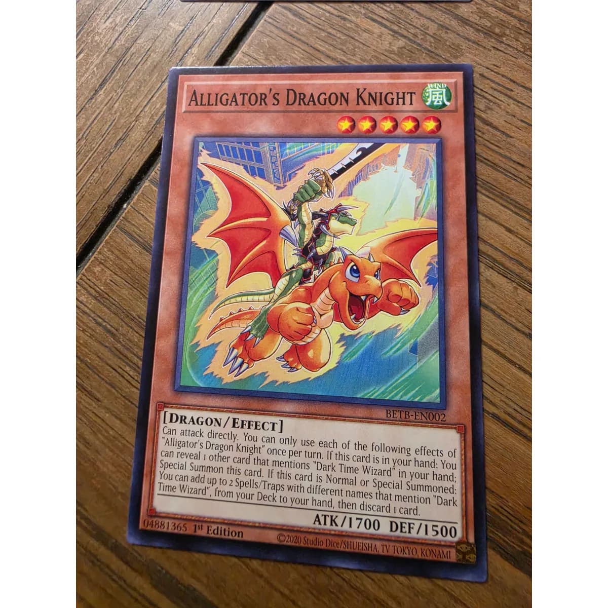 Yu-Gi-Oh! Alligator's Dragon Knight BETB-EN002 (Beyond the Brave, 1st Edition)