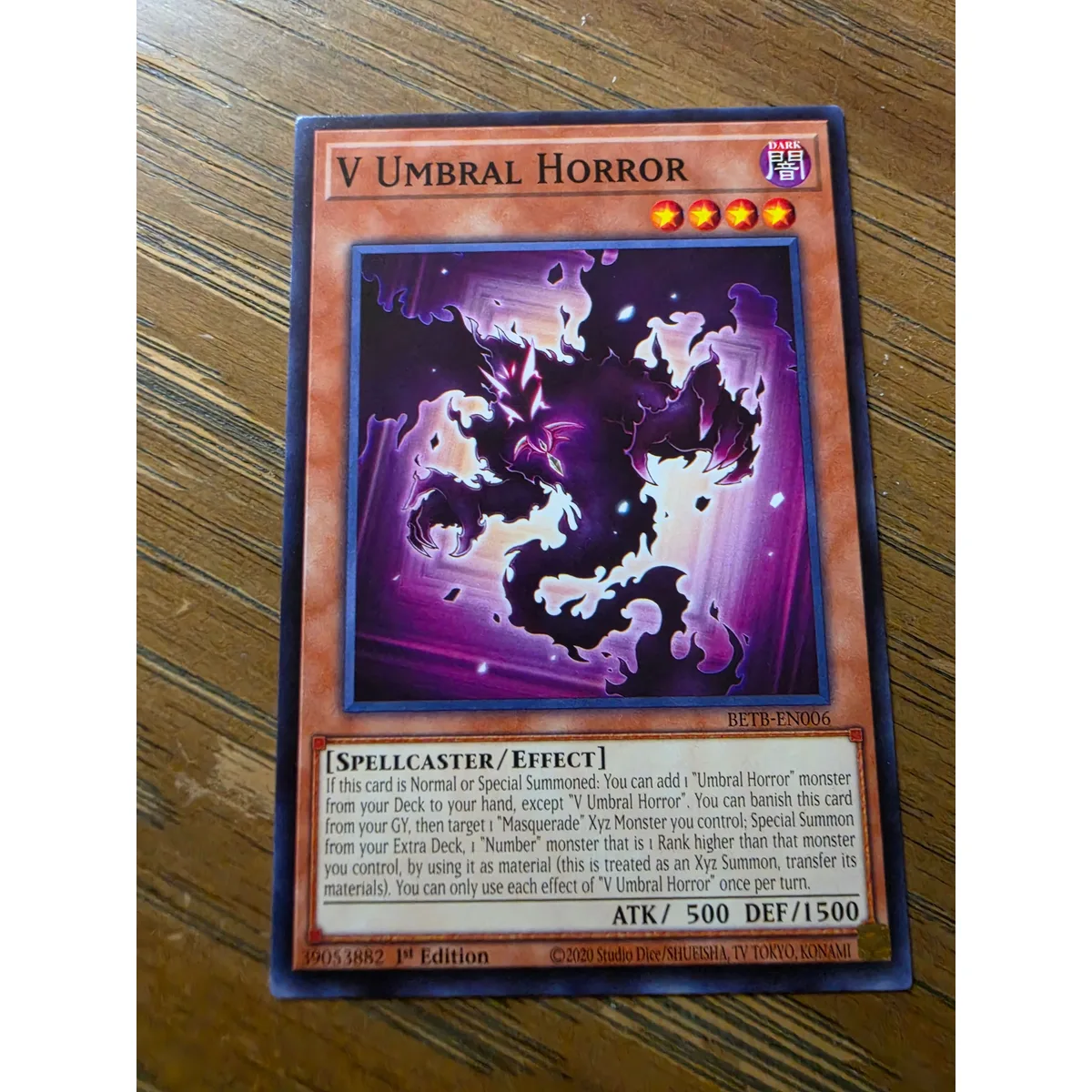 Yu-Gi-Oh! V Umbral Horror BETB-EN006 (Beyond the Brave, 1st Edition)