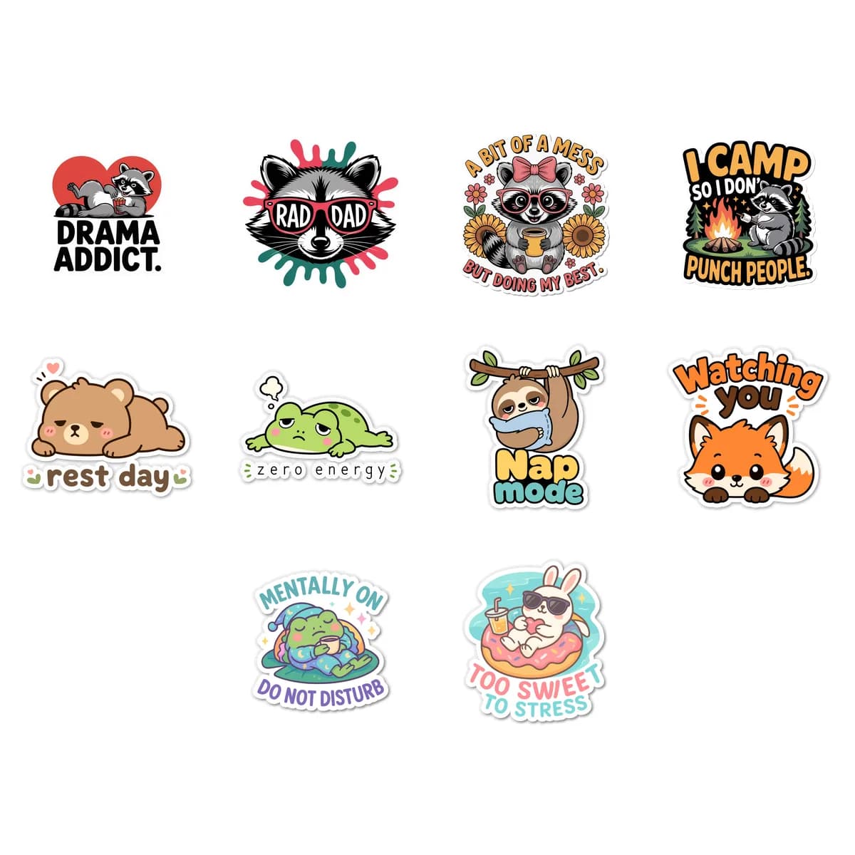 Woodland & Wildlife Sticker Pack #6 (10 Stickers)