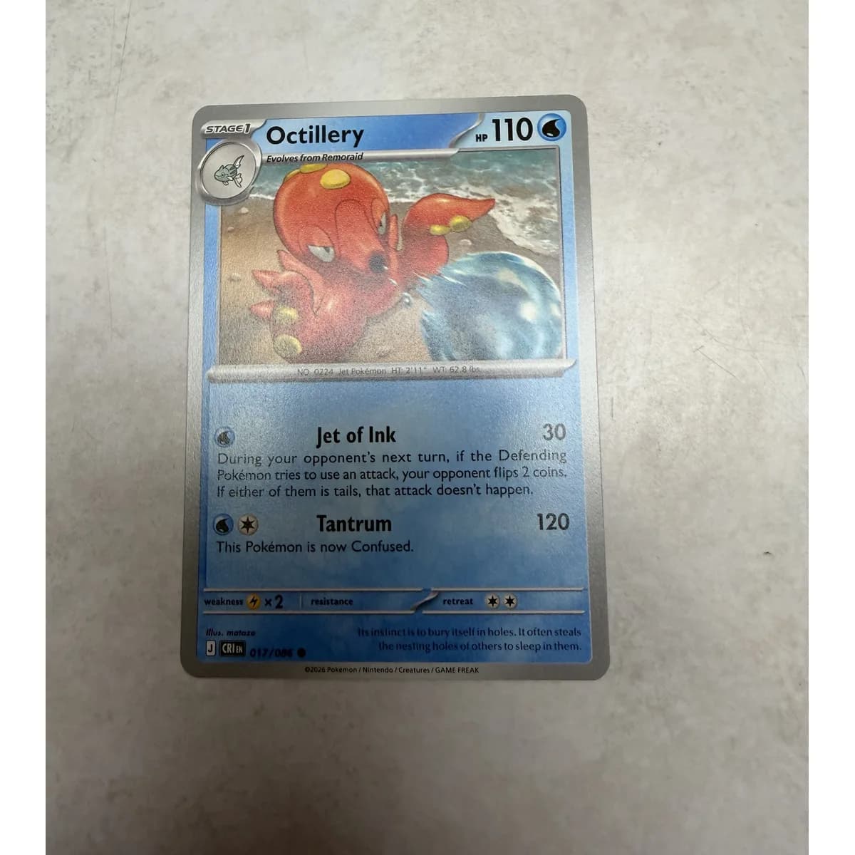 Octillery 017/086 - Chaos Rising
