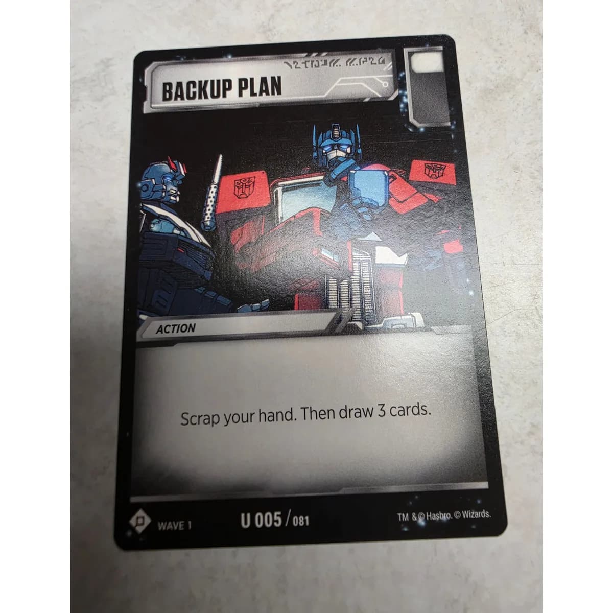 Backup Plan 005/081 - Transformers TCG Wave 1