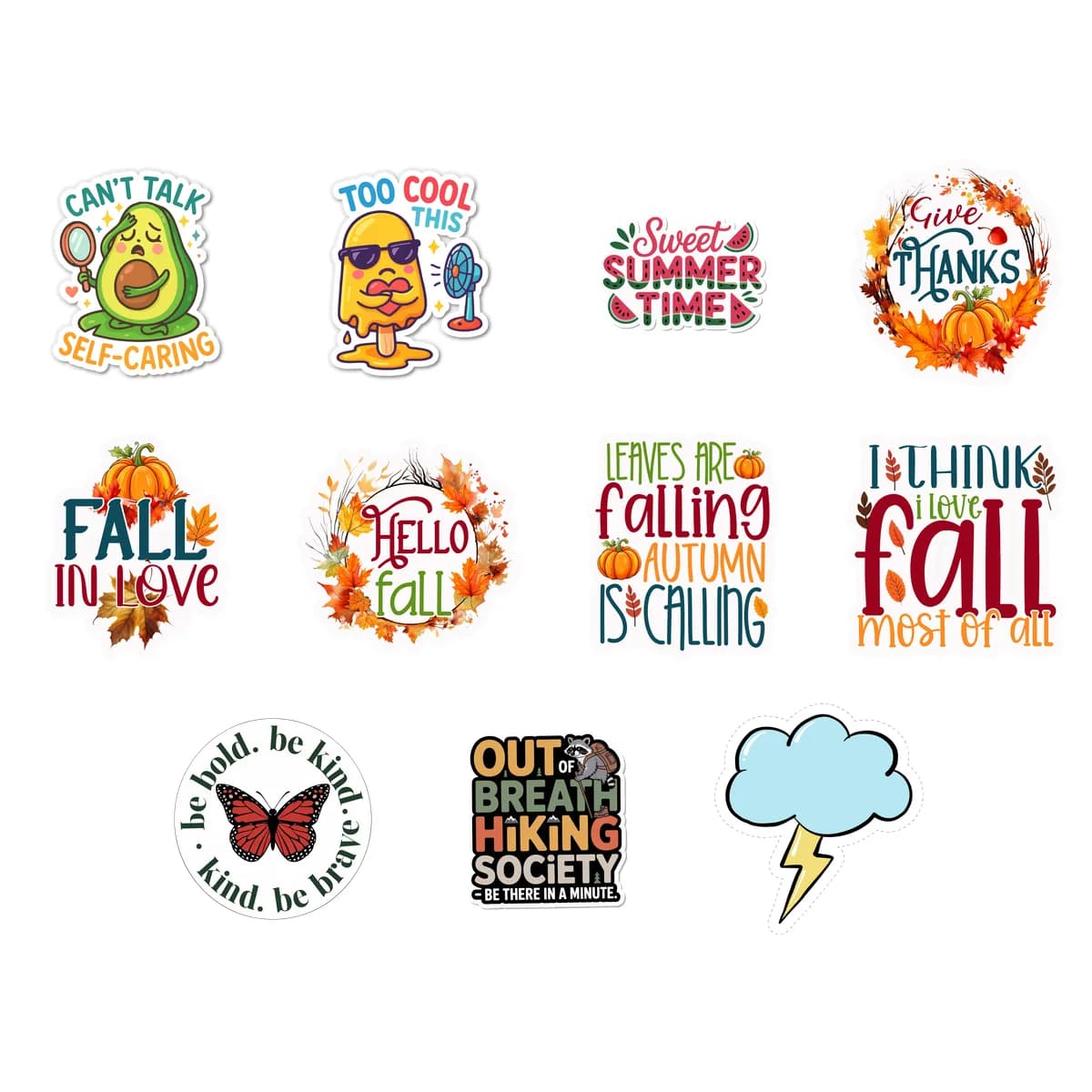 Variety Sticker Pack #4 (11 Stickers)