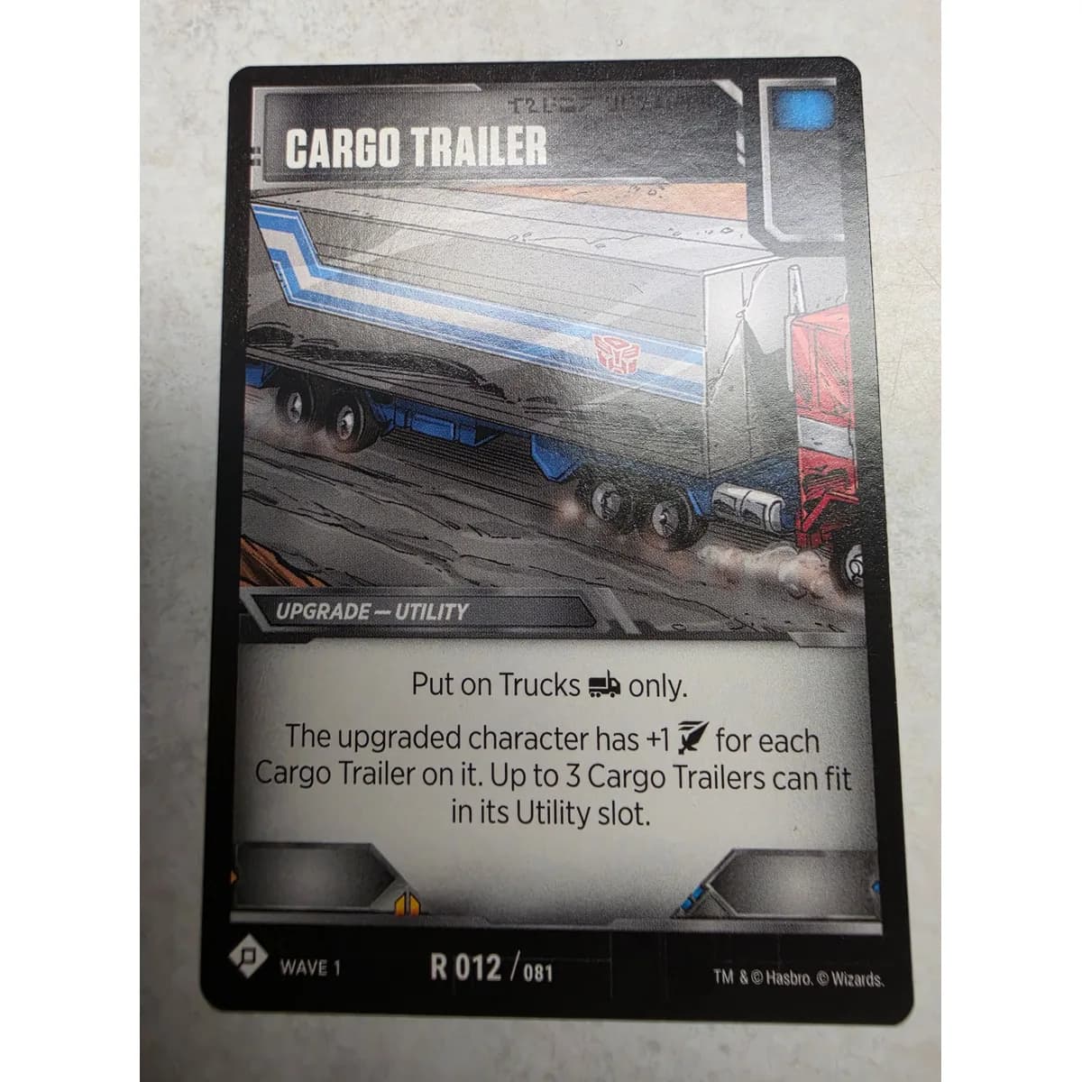 Cargo Trailer 012/081 - Transformers TCG Wave 1