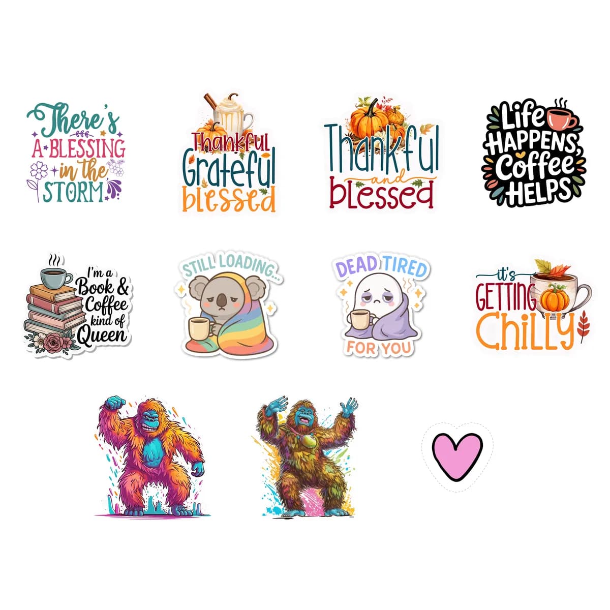 Variety Sticker Pack #1 (11 Stickers)