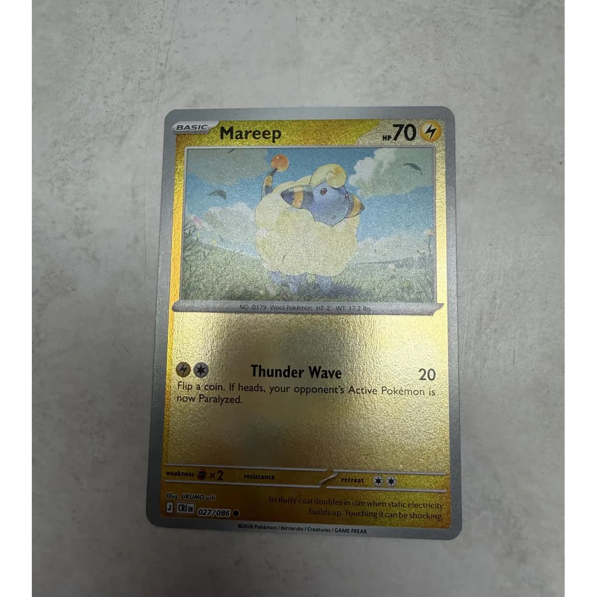 Mareep 027/086 - Chaos Rising (Reverse Holo)