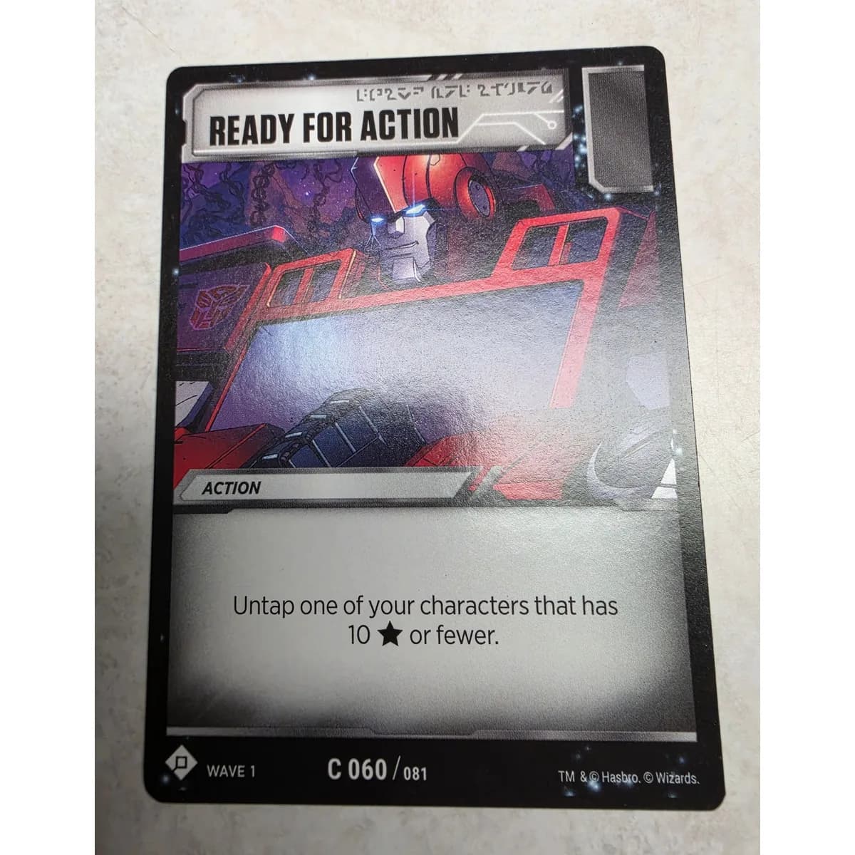 Ready for Action 060/081 - Transformers TCG Wave 1