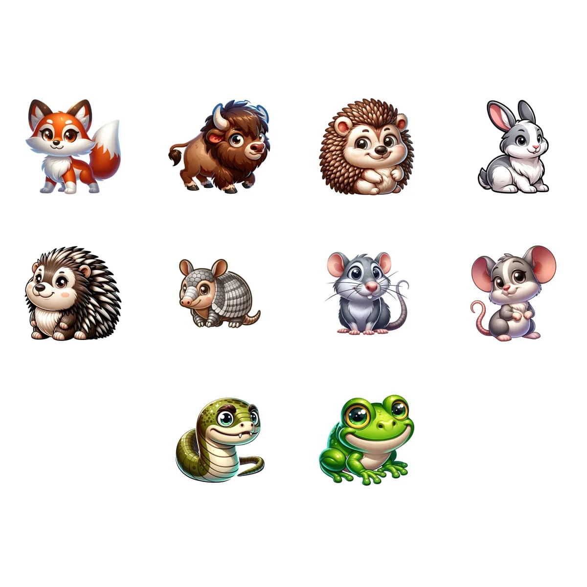 Woodland & Wildlife Sticker Pack #4 (10 Stickers)