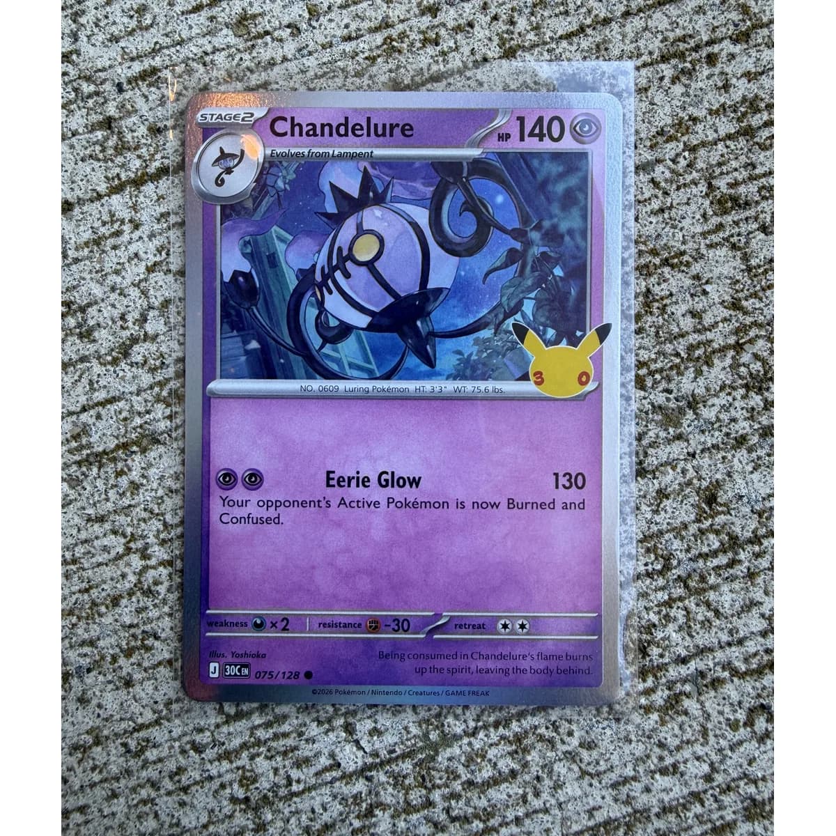 Chandelure 075/128 - Pokemon 30th Celebration