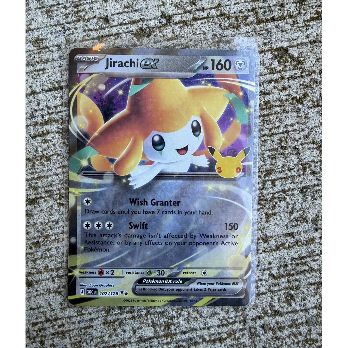 Jirachi ex 102/128 - Pokemon 30th Celebration (2 of 2)