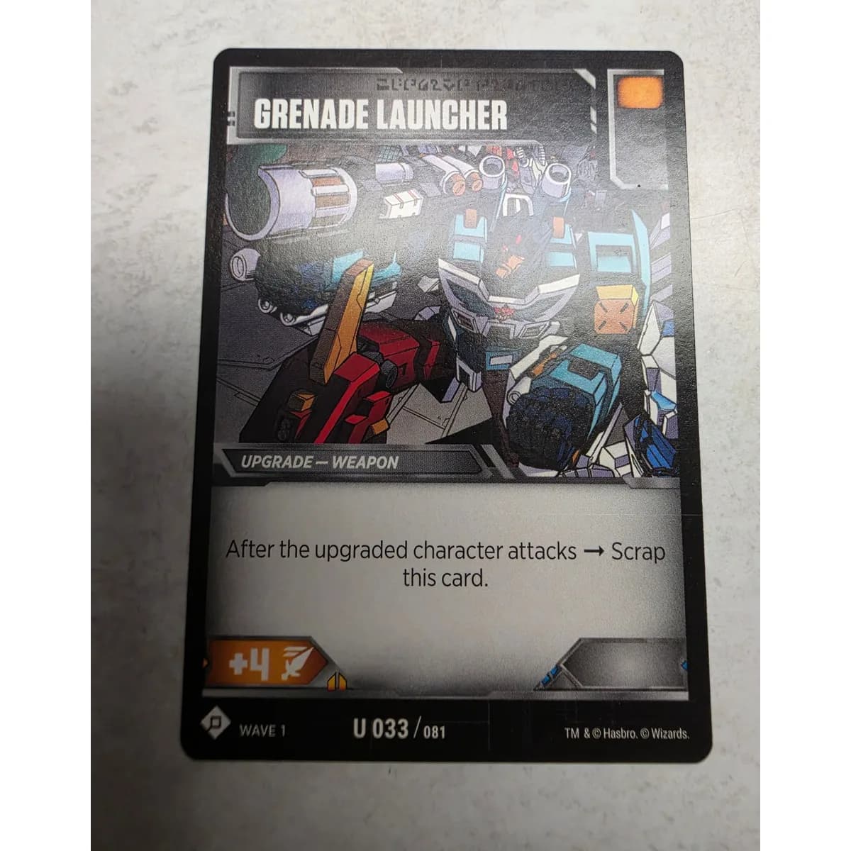 Grenade Launcher 033/081 - Transformers TCG Wave 1