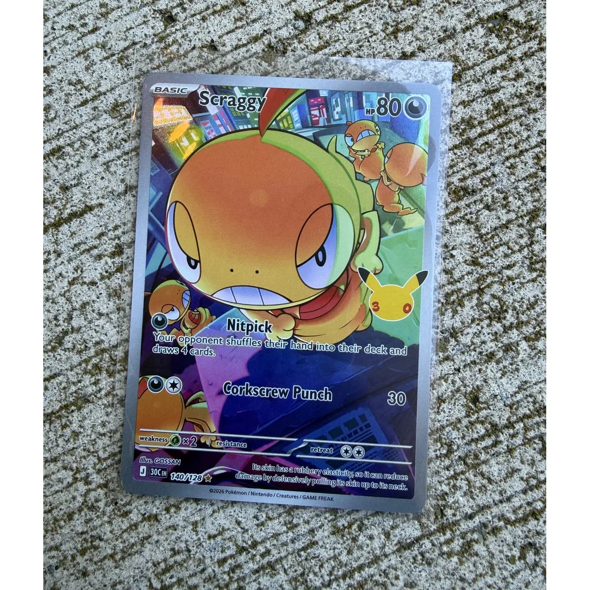 Scraggy 140/128 - Pokemon 30th Celebration