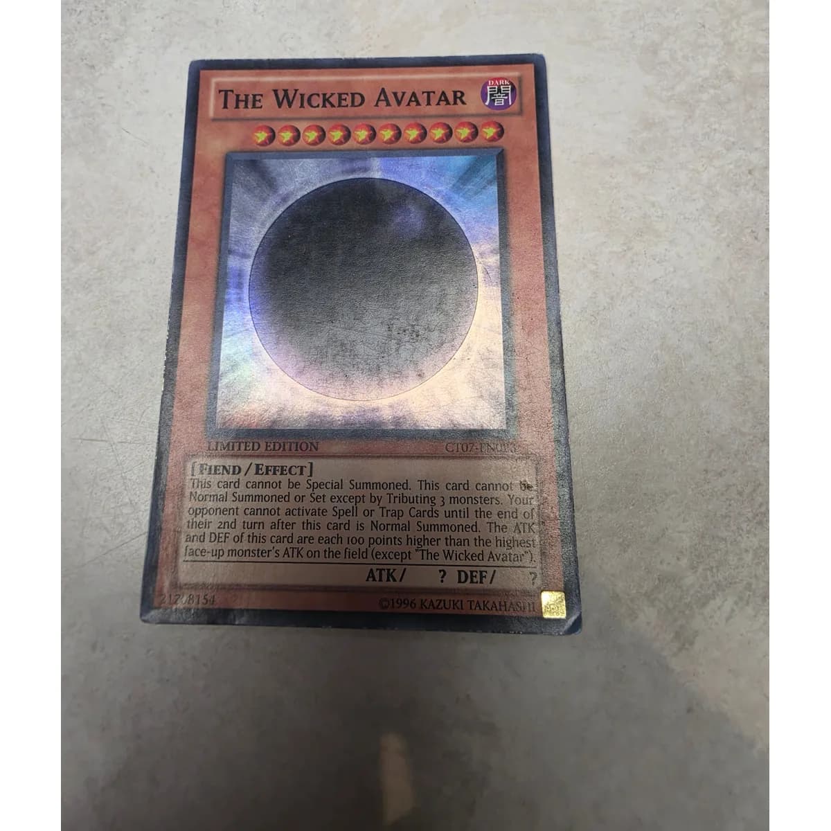 Yu-Gi-Oh! The Wicked Avatar CT07-EN023 (2010 Collectors Tins, Super Rare)