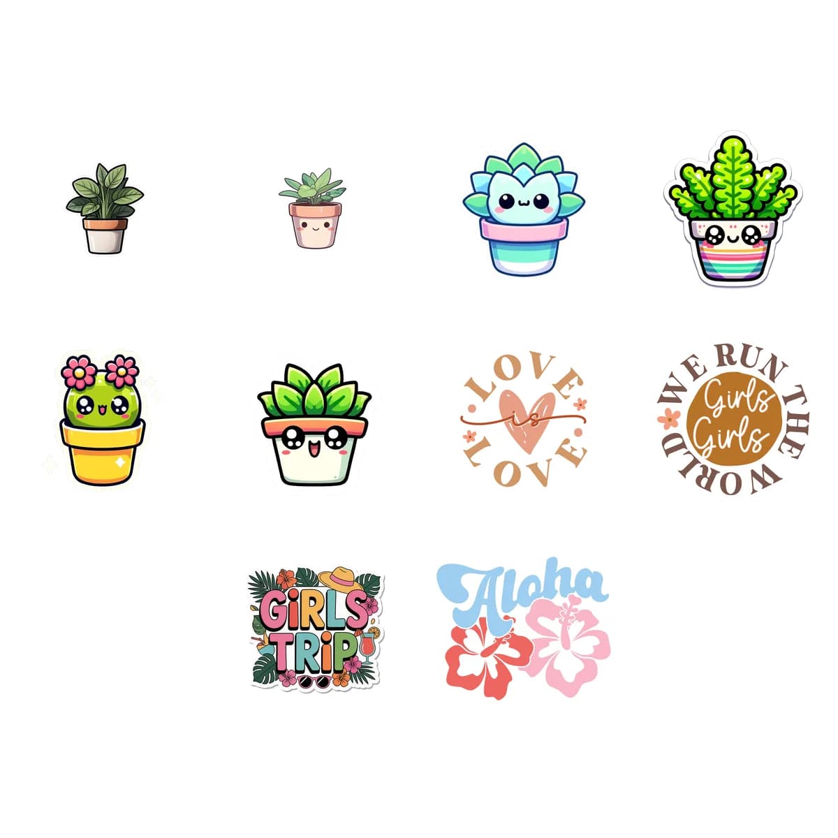 Flower & Botanical Sticker Pack #6 (10 Stickers)