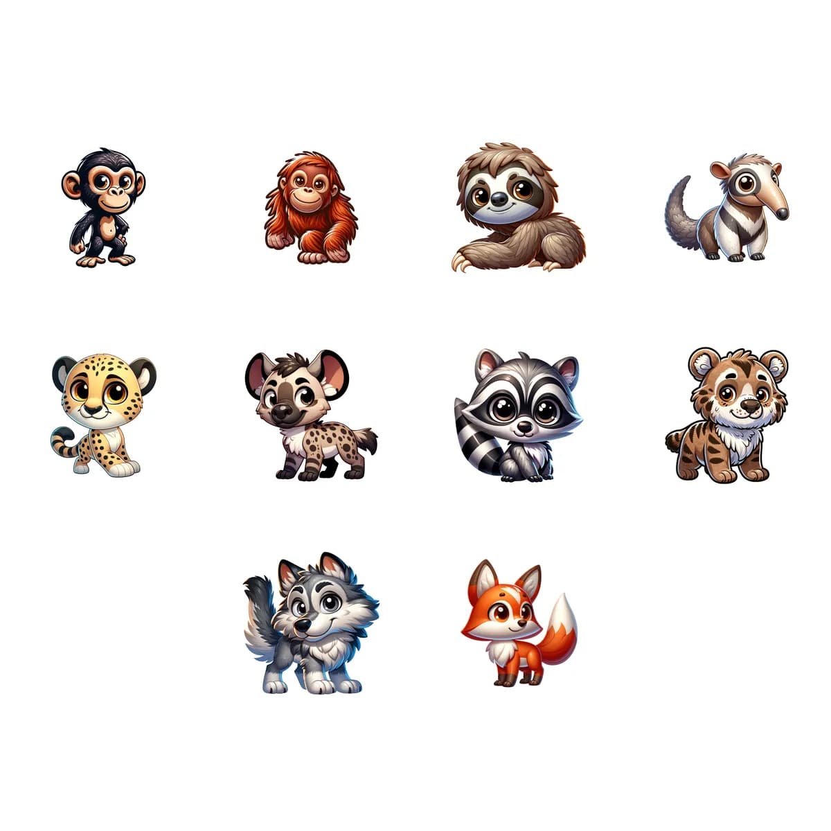 Woodland & Wildlife Sticker Pack #3 (10 Stickers)