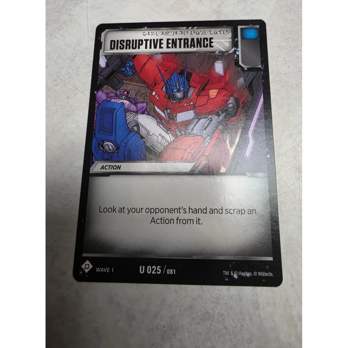 Disruptive Entrance 025/081 - Transformers TCG Wave 1
