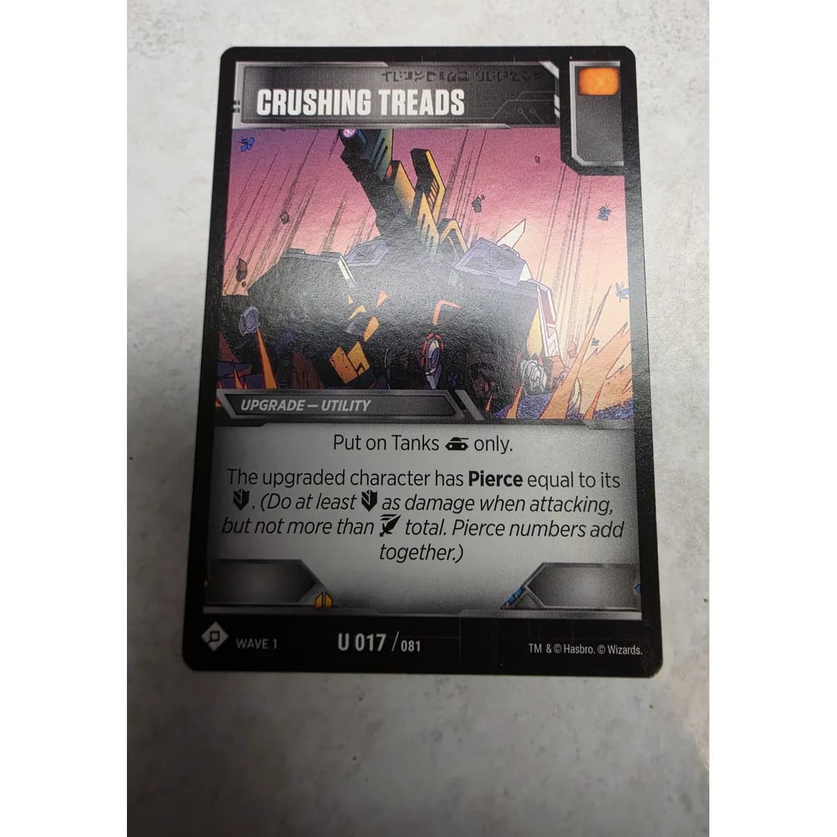 Crushing Treads 017/081 - Transformers TCG Wave 1