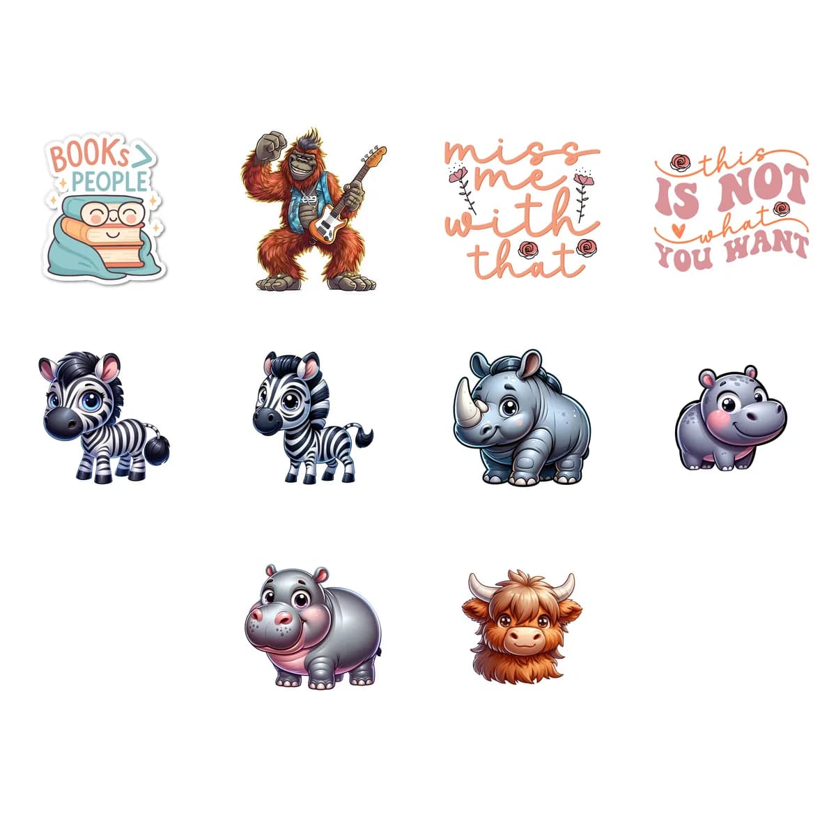 Variety Sticker Pack #10 (10 Stickers)