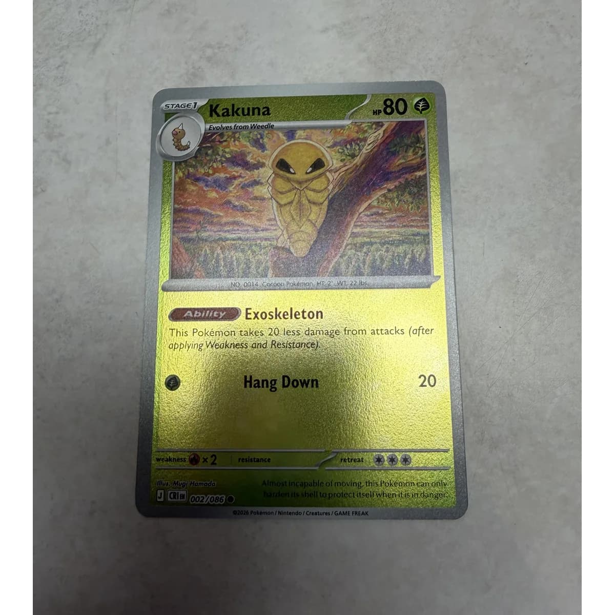 Kakuna 002/086 - Chaos Rising (Reverse Holo)