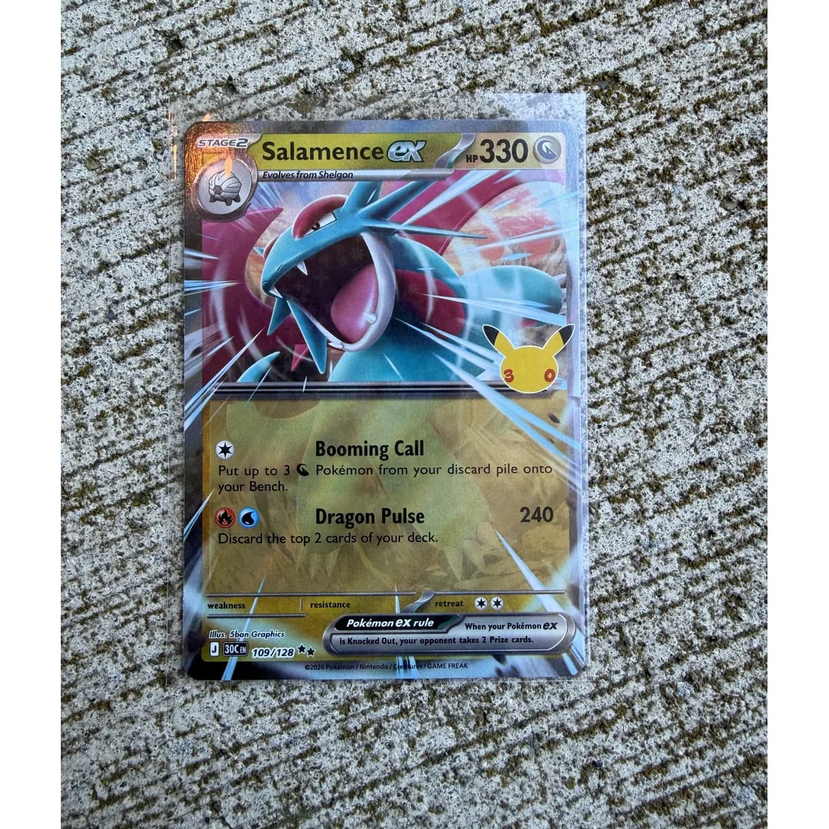 Salamence ex 109/128 - Pokemon 30th Celebration