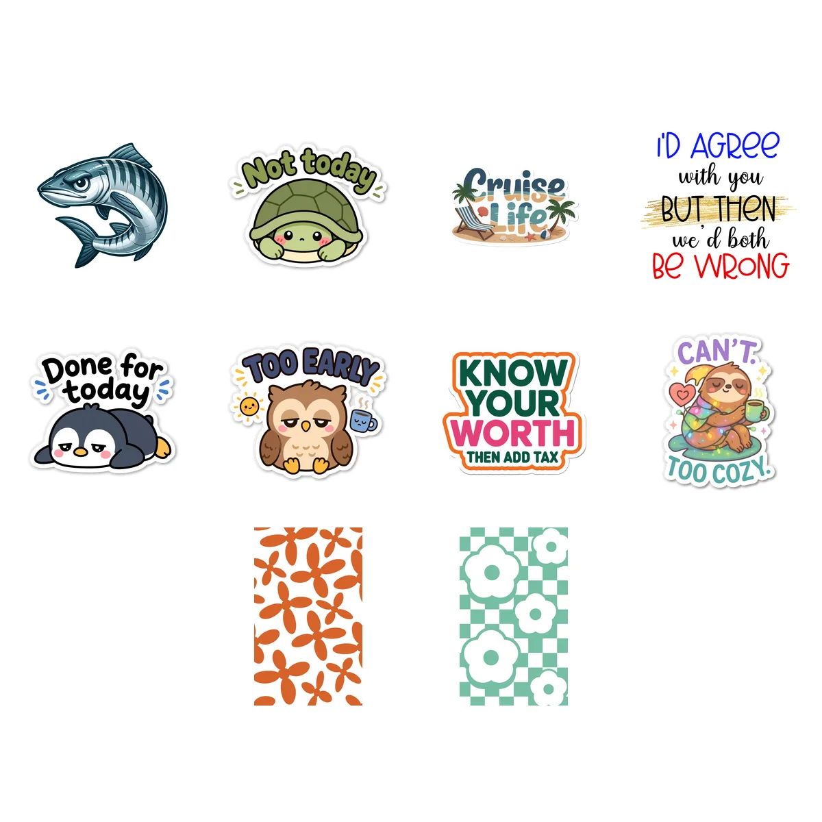 Variety Sticker Pack #7 (10 Stickers)
