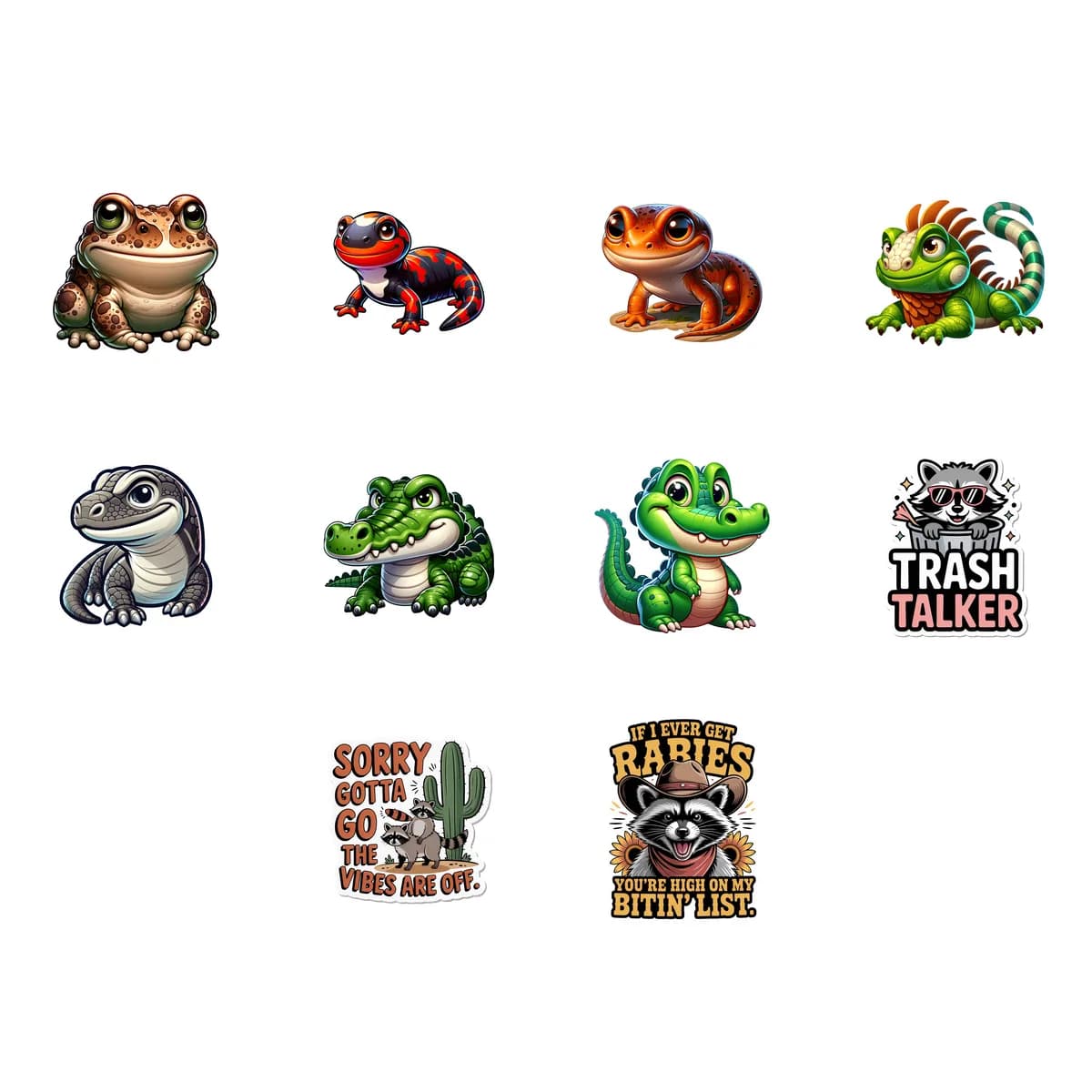 Woodland & Wildlife Sticker Pack #5 (10 Stickers)