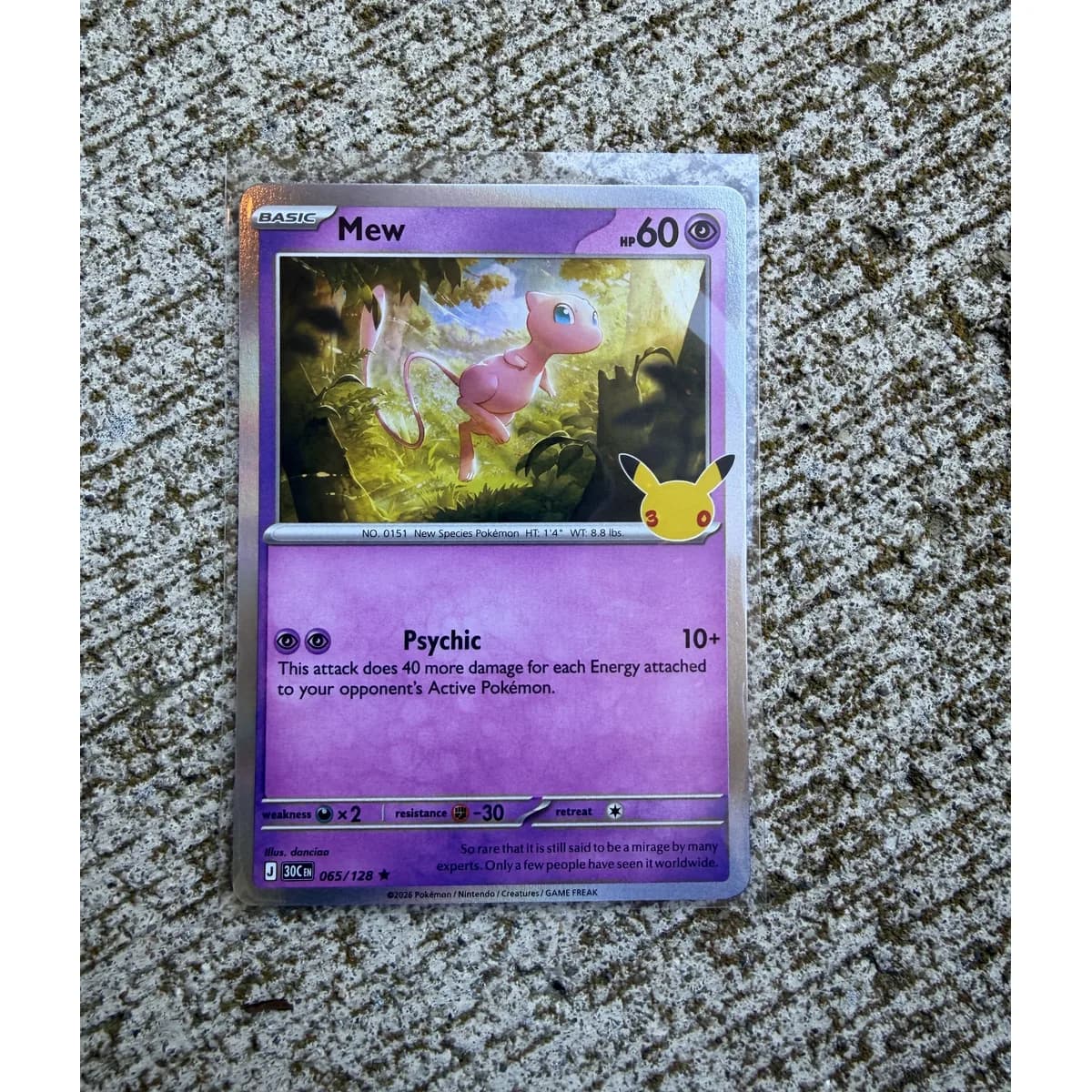 Mew 065/128 - Pokemon 30th Celebration