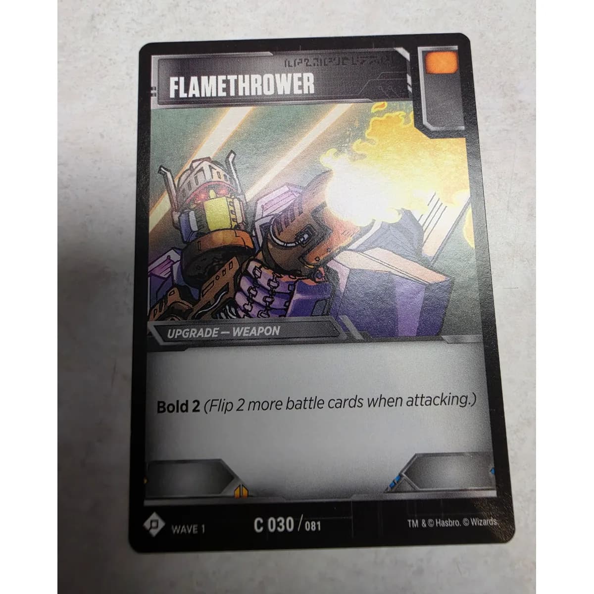 Flamethrower 030/081 - Transformers TCG Wave 1