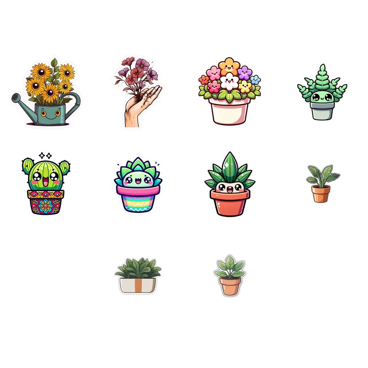 Flower & Botanical Sticker Pack #5 (10 Stickers)
