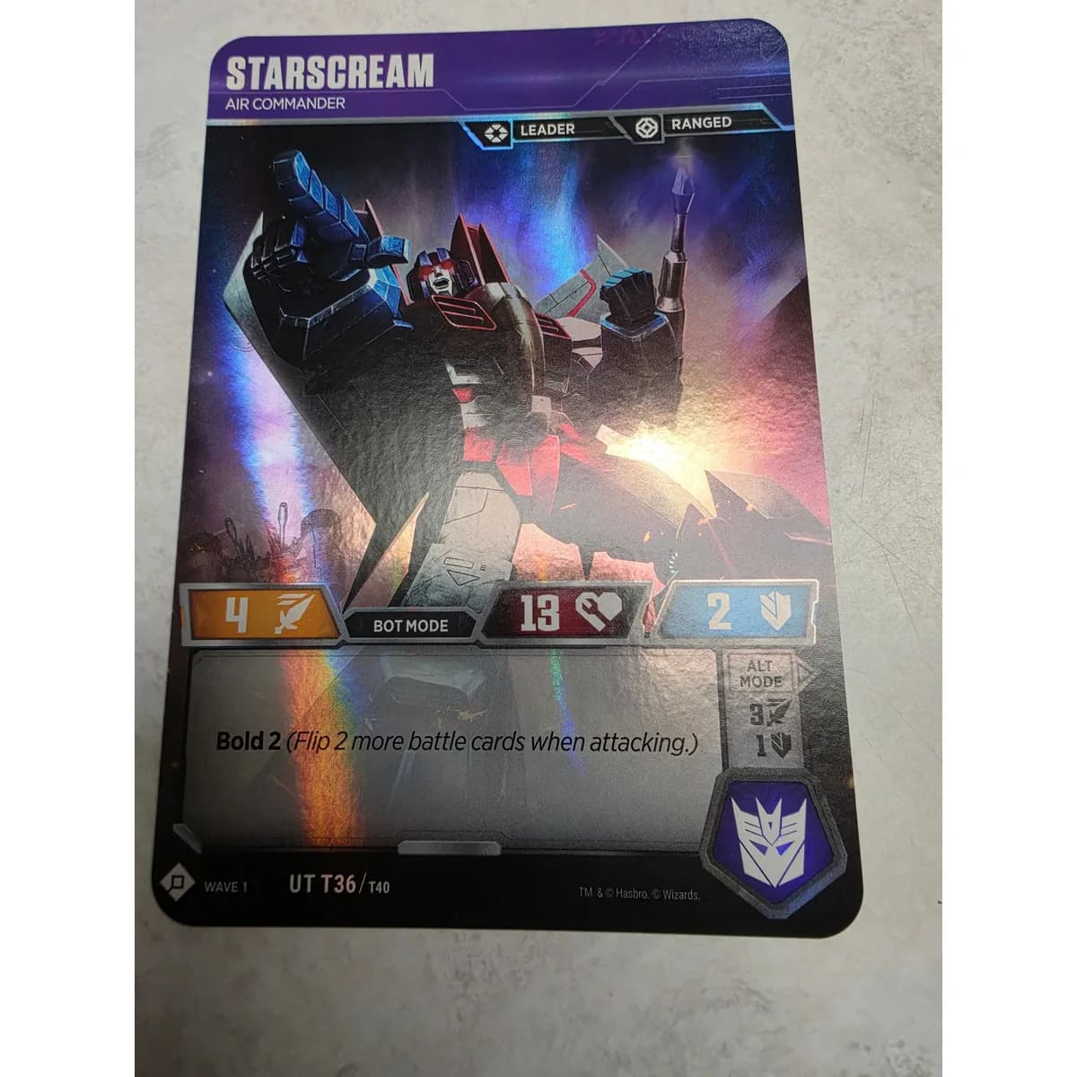 Starscream - Air Commander T36/T40 - Transformers TCG Wave 1