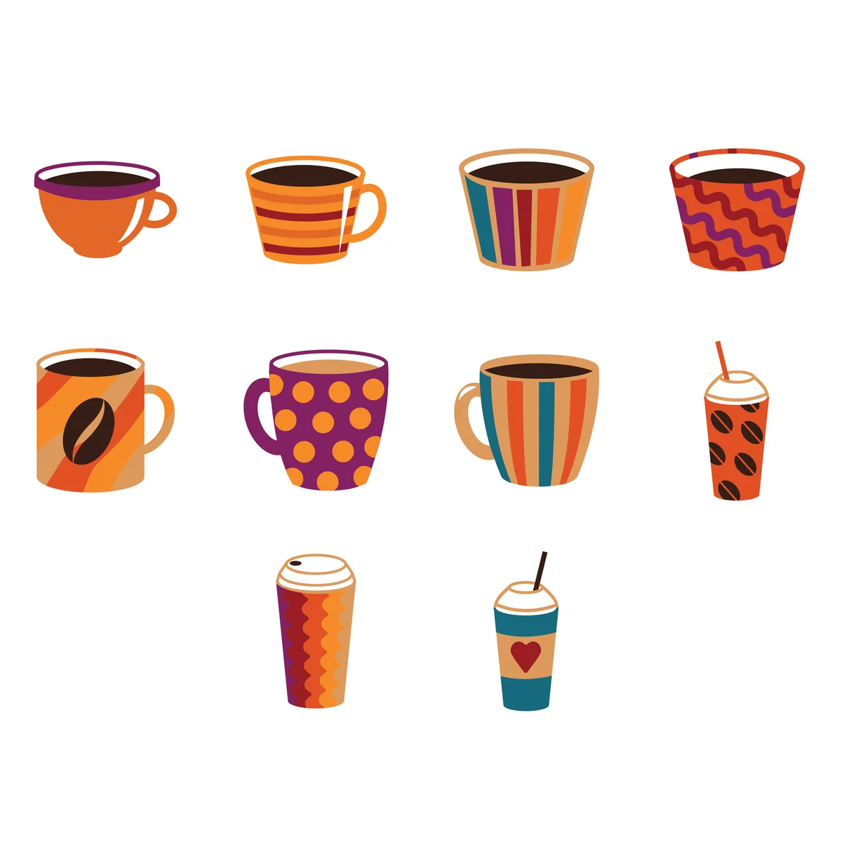Coffee Lover Sticker Pack #2 (10 Stickers)