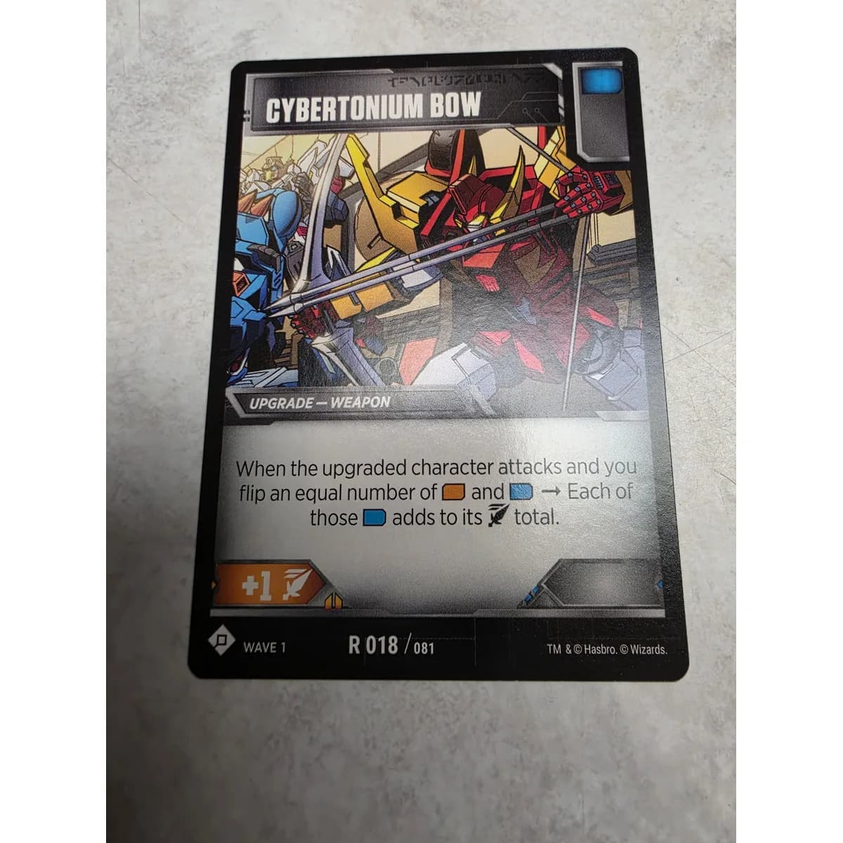 Cybertonium Bow 018/081 - Transformers TCG Wave 1