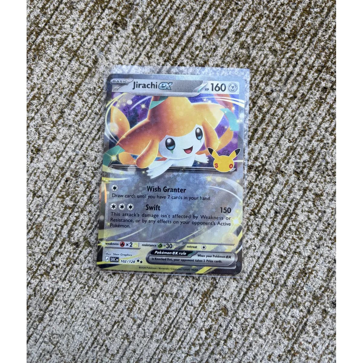Jirachi ex 102/128 - Pokemon 30th Celebration (1 of 2)