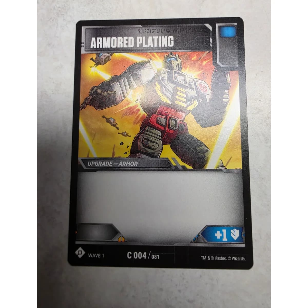 Armored Plating 004/081 - Transformers TCG Wave 1