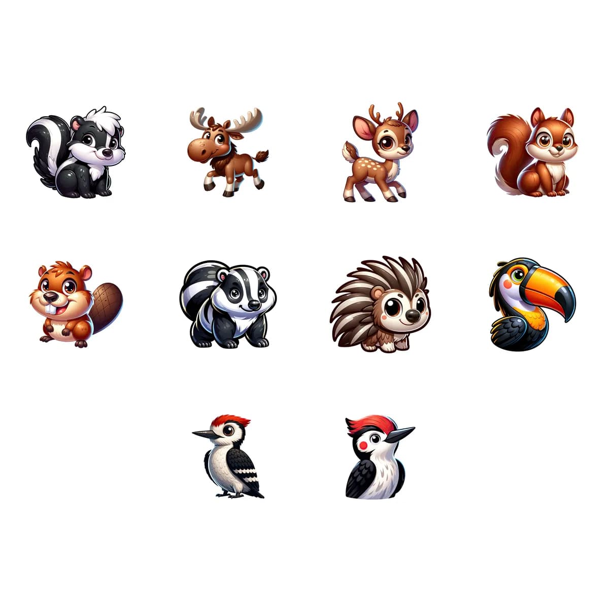 Camping & Outdoors Sticker Pack #2 (10 Stickers)