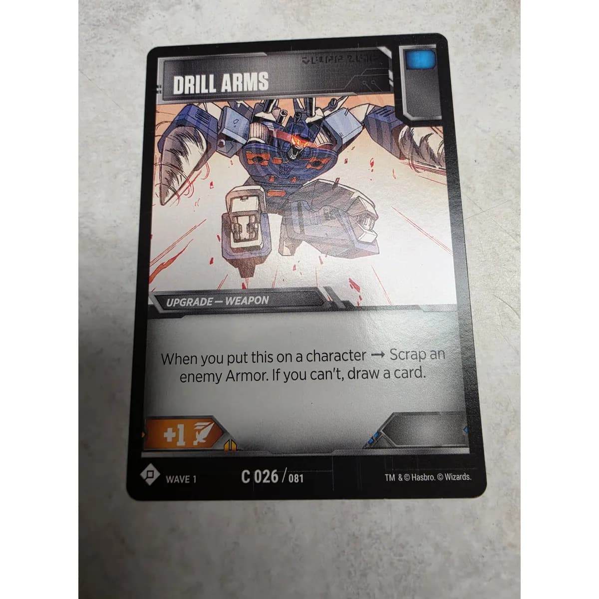 Drill Arms 026/081 - Transformers TCG Wave 1