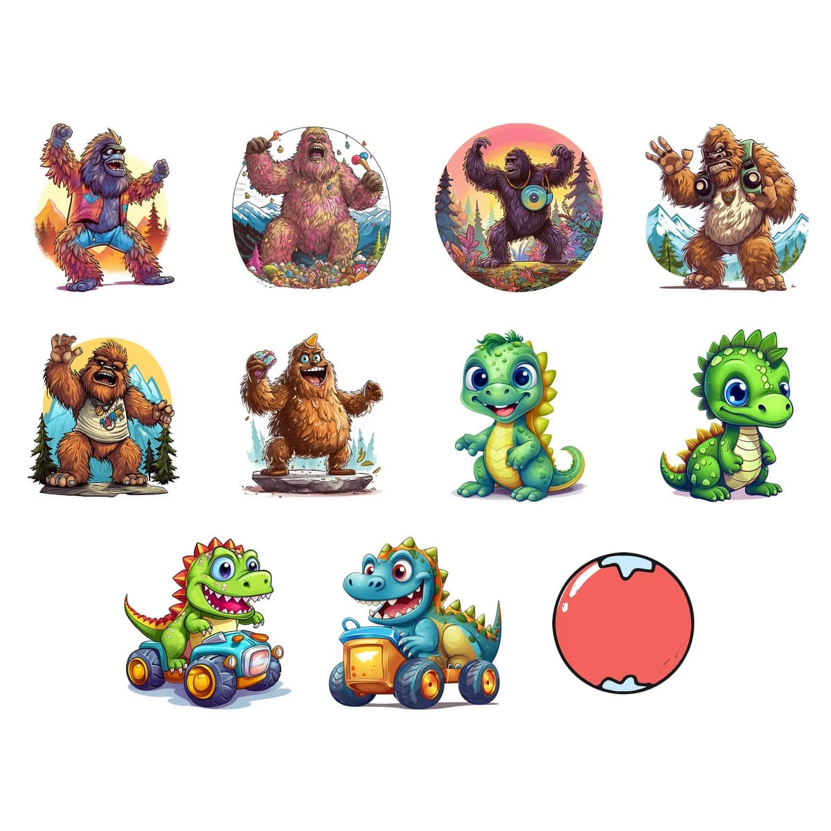 Variety Sticker Pack #2 (11 Stickers)