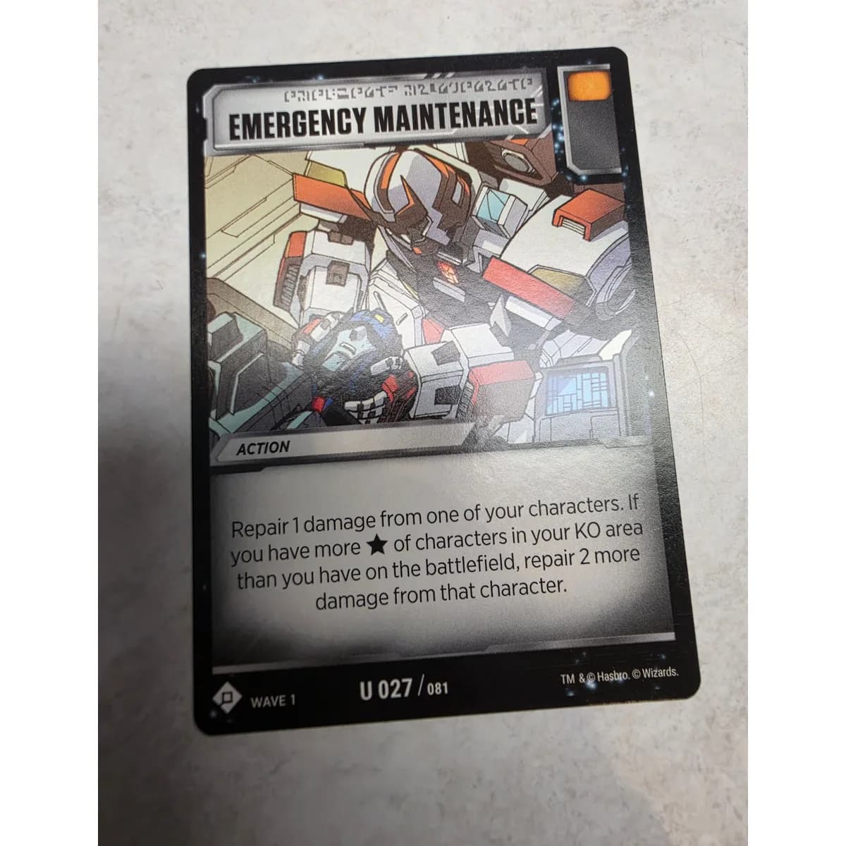 Emergency Maintenance 027/081 - Transformers TCG Wave 1