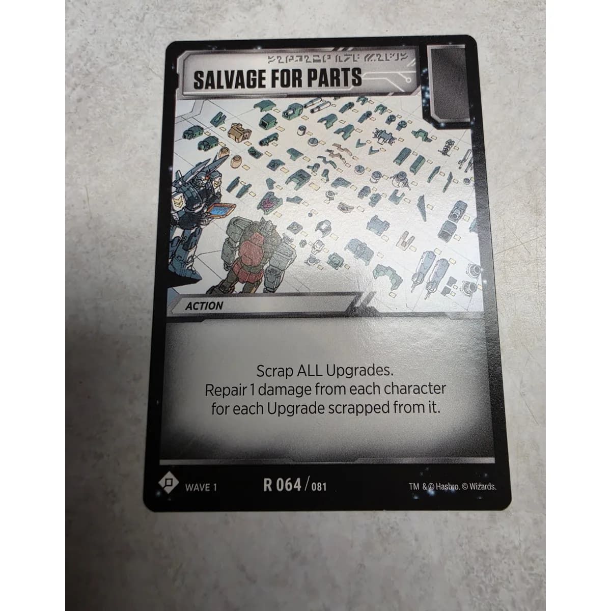 Salvage for Parts 064/081 - Transformers TCG Wave 1